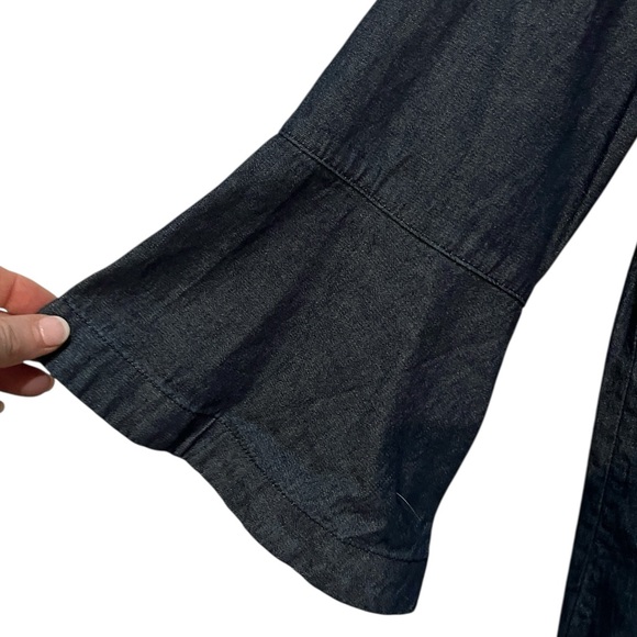 Draper James' Chambray Ruffle Shift Dress Size 10 NWT - Picture 6 of 10